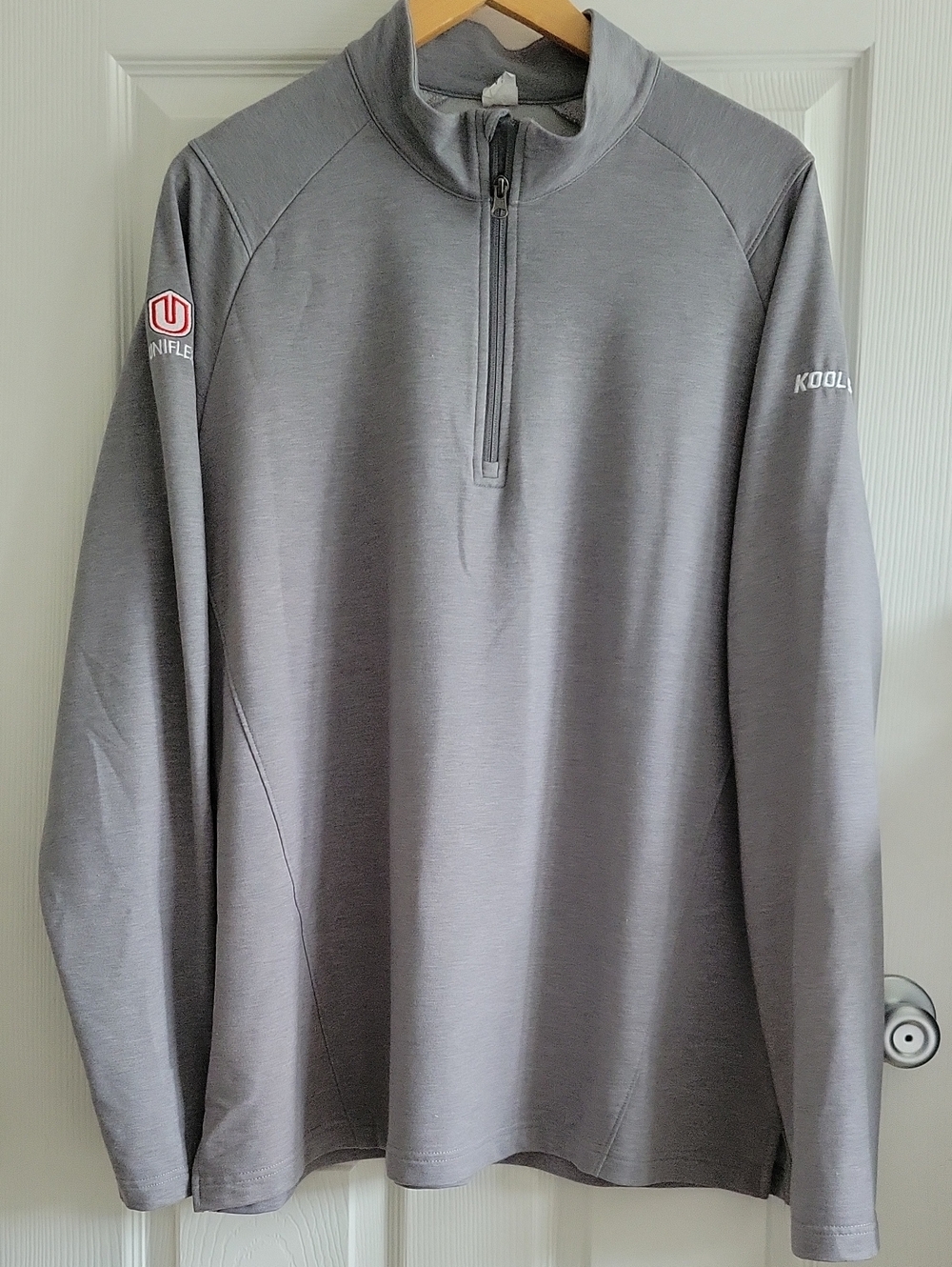 Sport-Tek Heather Gray Half-Zip Pull Over 2XL Gray EUC Golf KoolSeal Uniflex